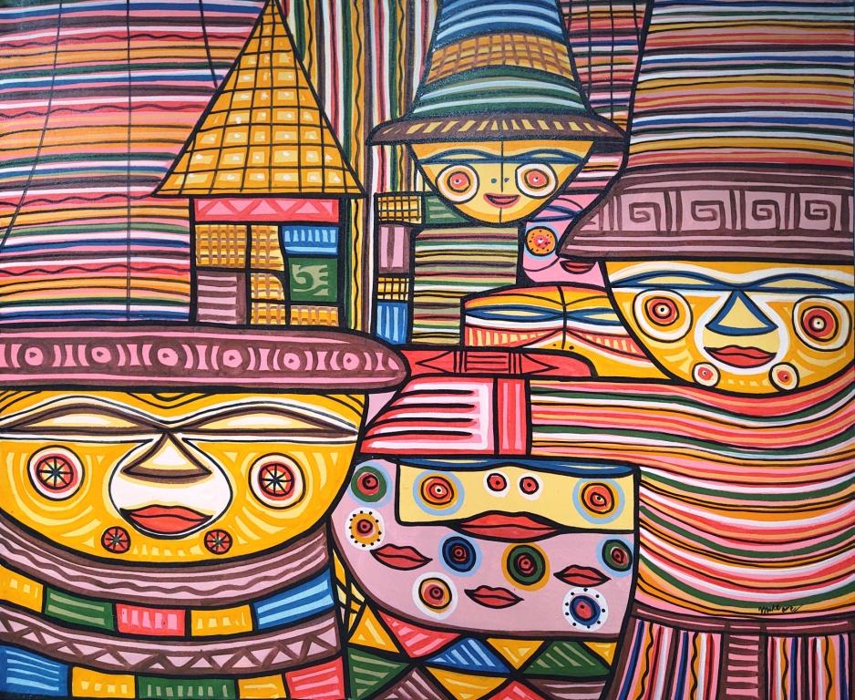 Картина „Пазители на традициите“ от MadeArt (120х100 см) | Галерия ArtVibes / “Guardians of Traditions” Painting by MadeArt (120×100 cm) | ArtVibes Gallery